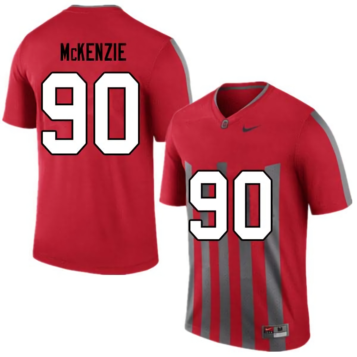 Jaden McKenzie Ohio State Buckeyes Men's NCAA #90 Nike Retro College Stitched Football Jersey VVL6856UF